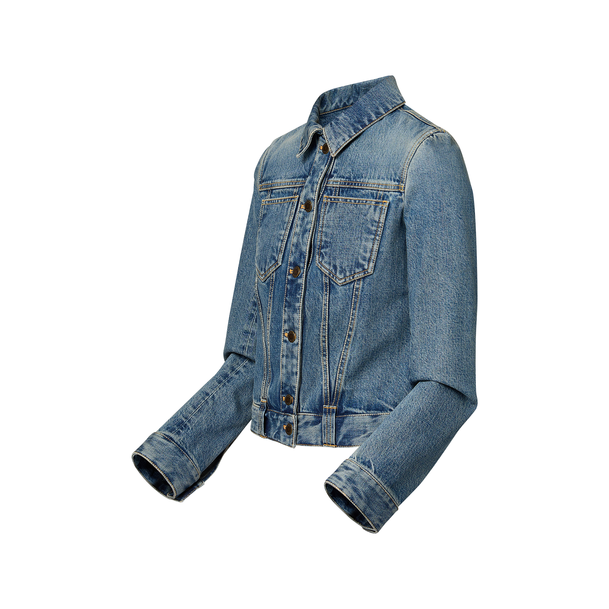 Short Denim Jacket - Luxury Ready to Wear - 1ACCXA Blue | LOUIS